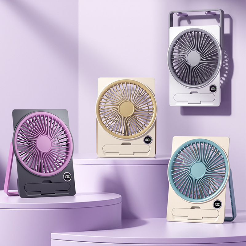 DeskBreeze | USB-oplaadbare mini bureauventilator – draagbare stille USB-burea ventilator