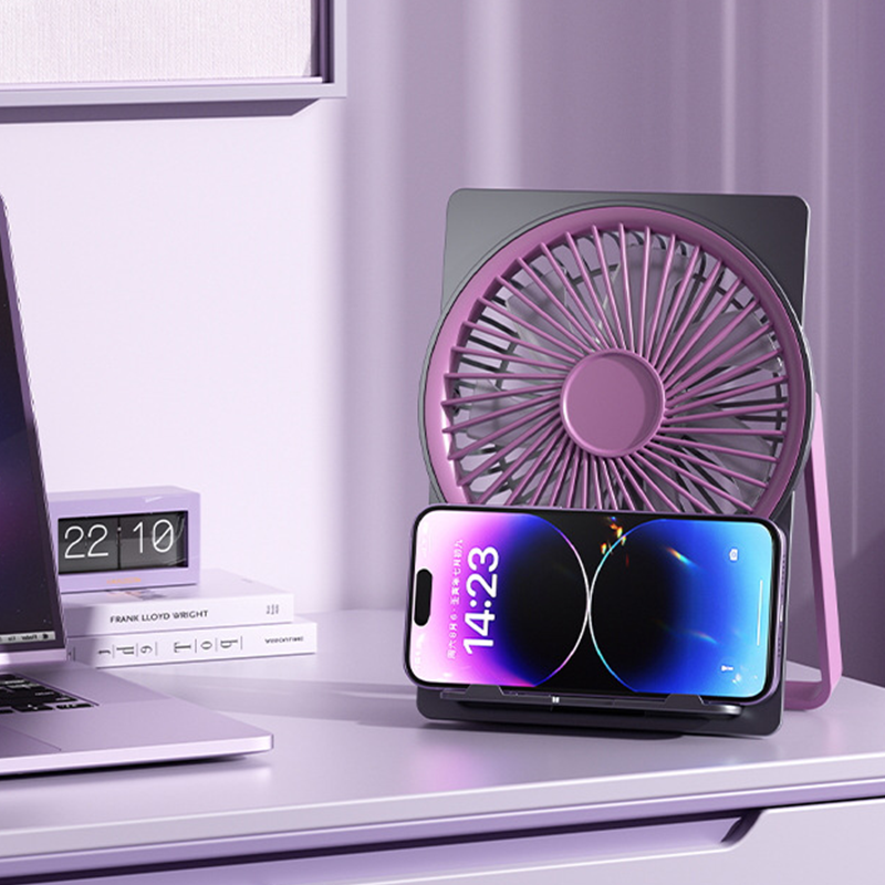 DeskBreeze | USB-oplaadbare mini bureauventilator – draagbare stille USB-burea ventilator