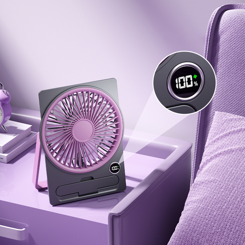 DeskBreeze | USB-oplaadbare mini bureauventilator – draagbare stille USB-burea ventilator
