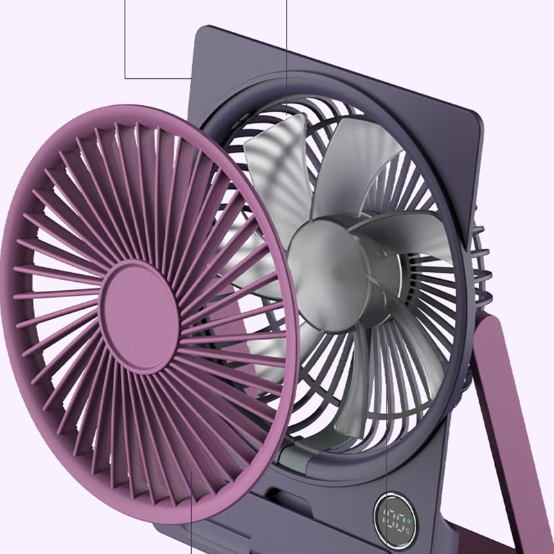 DeskBreeze | USB-oplaadbare mini bureauventilator – draagbare stille USB-burea ventilator