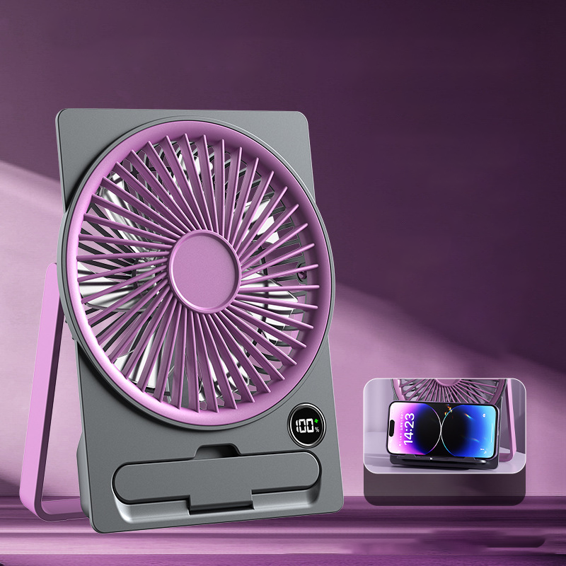 DeskBreeze | USB-oplaadbare mini bureauventilator – draagbare stille USB-burea ventilator