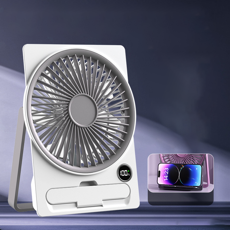 DeskBreeze | USB-oplaadbare mini bureauventilator – draagbare stille USB-burea ventilator