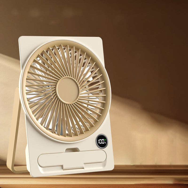 DeskBreeze | USB-oplaadbare mini bureauventilator – draagbare stille USB-burea ventilator