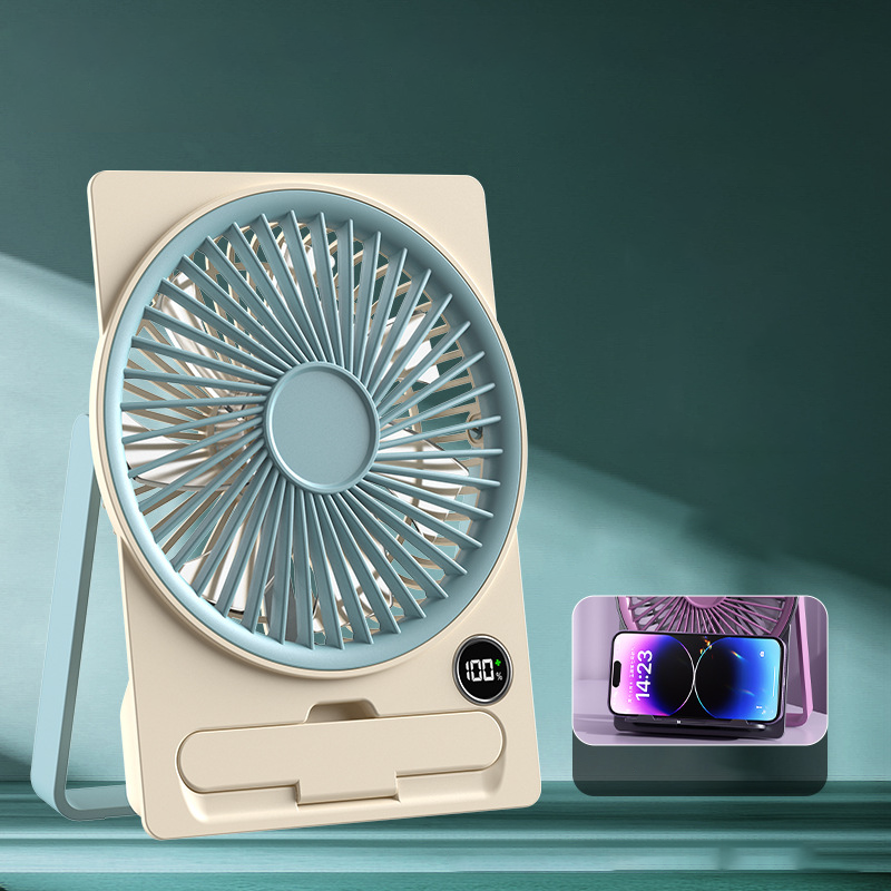 DeskBreeze | USB-oplaadbare mini bureauventilator – draagbare stille USB-burea ventilator