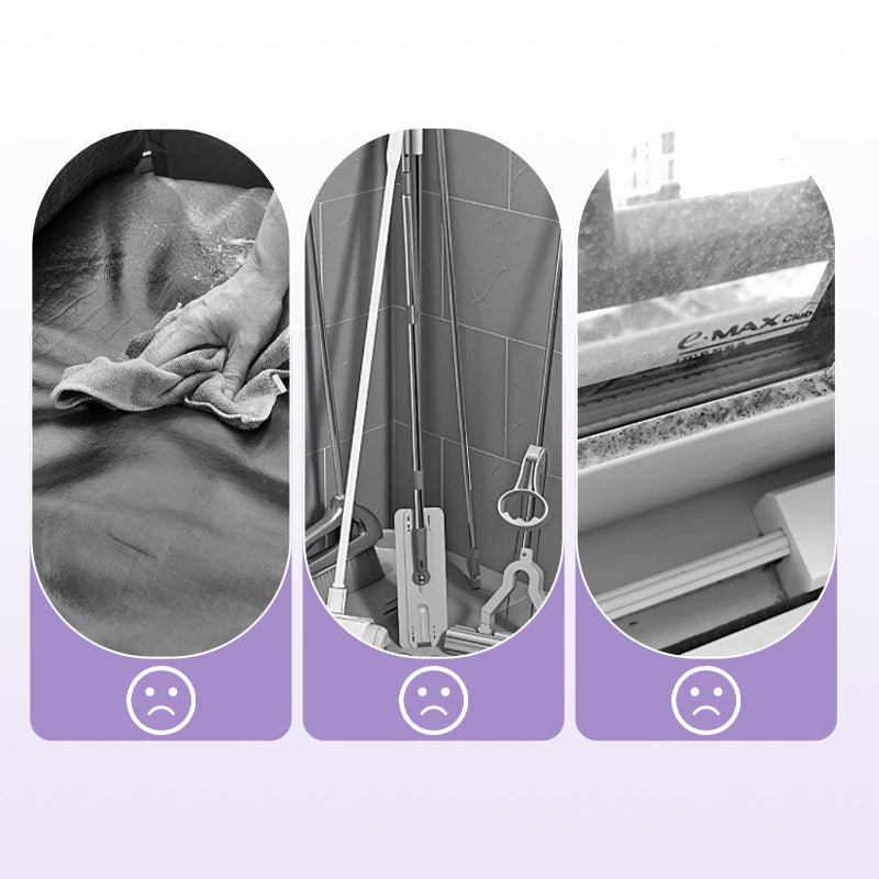 AirCloth | Buigzame wegwerpstofdoek met uitschuifbare steel voor schoonmaken van huis, auto en kantoor