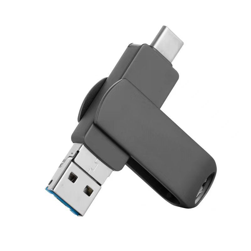 SyncDrive | 4-in-1 flashdrive – iPhone Lightning, Android OTG, Type-C & USB, snelle gegevensoverdracht