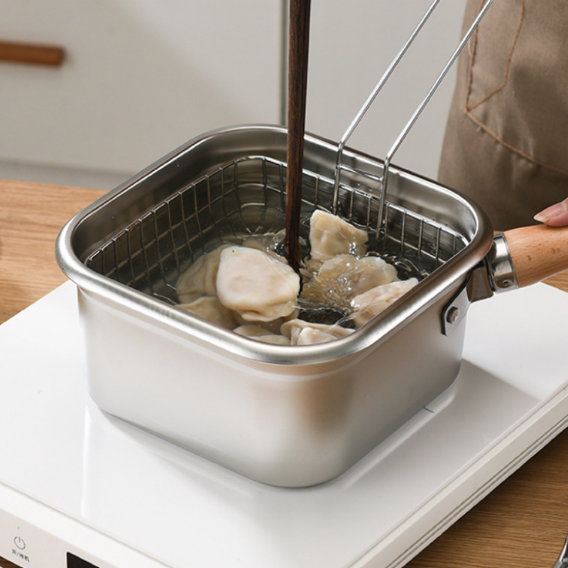 AllInPan | Multifunctionele braadpan set – stoompan, frituurpan, kookpan, vergiet & voedsel