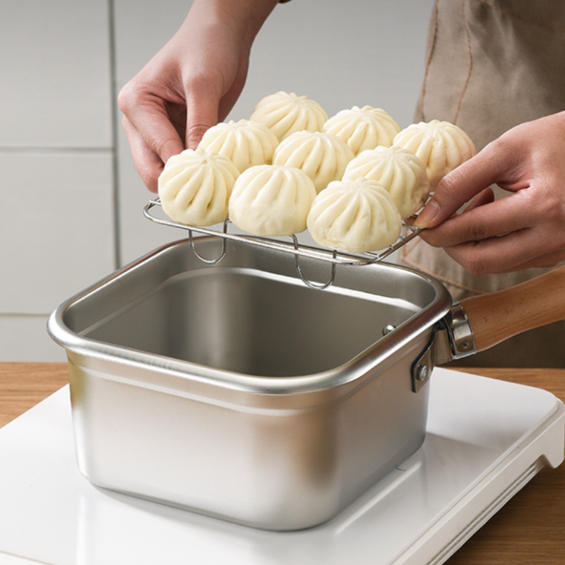 AllInPan | Multifunctionele braadpan set – stoompan, frituurpan, kookpan, vergiet & voedsel