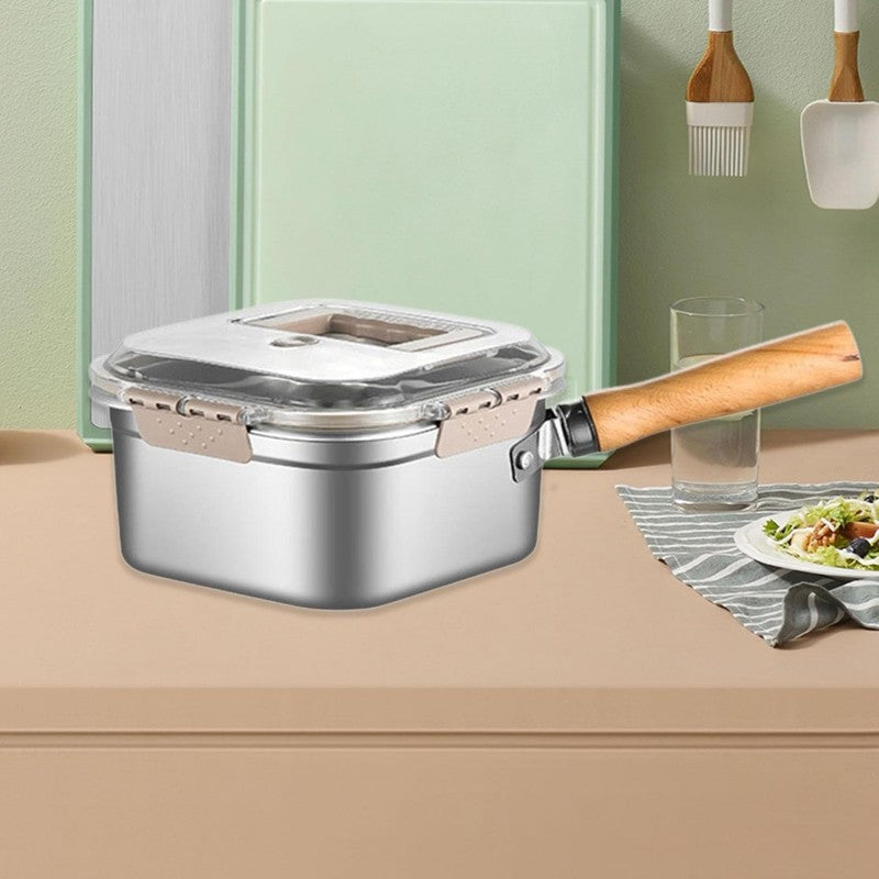 AllInPan | Multifunctionele braadpan set – stoompan, frituurpan, kookpan, vergiet & voedsel