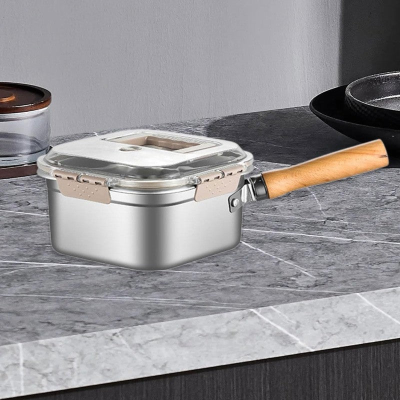 AllInPan | Multifunctionele braadpan set – stoompan, frituurpan, kookpan, vergiet & voedsel