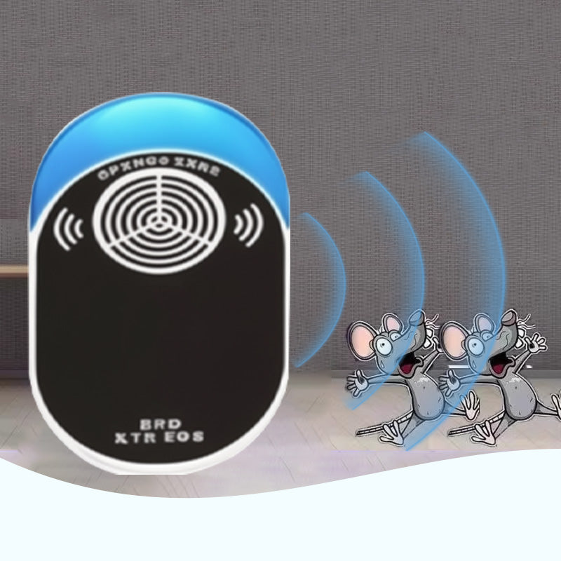 PestWave | Ultrasone muizenverjager voor huis en garage, humaan, niet giftig, groot bereik, instelbare frequentie