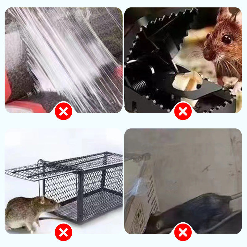 PestWave | Ultrasone muizenverjager voor huis en garage, humaan, niet giftig, groot bereik, instelbare frequentie