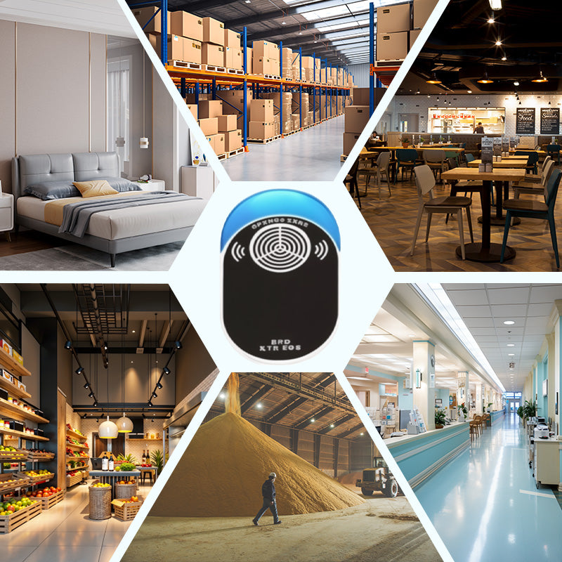 PestWave | Ultrasone muizenverjager voor huis en garage, humaan, niet giftig, groot bereik, instelbare frequentie