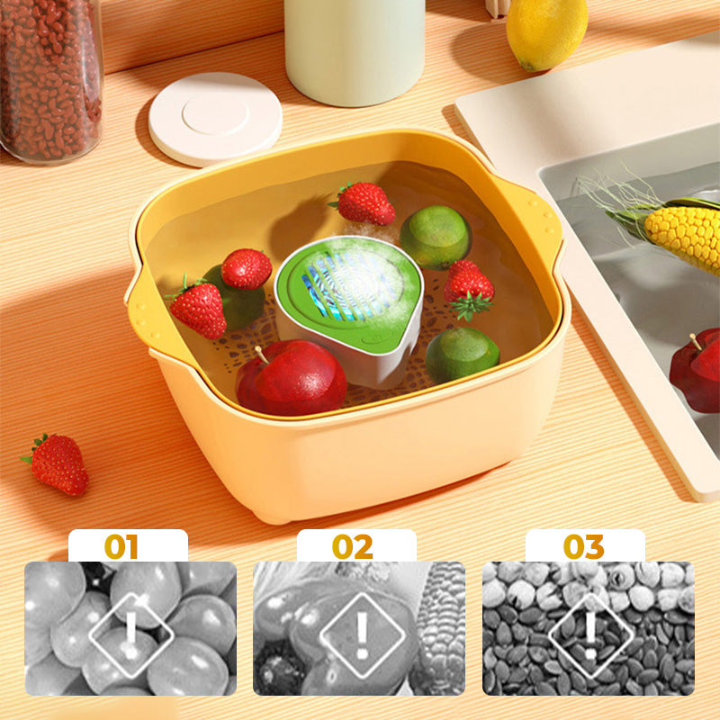 PureFresho | Draagbare oplaadbare fruit- en groentereiniger – sterilisator, multifunctionele keukenreiniger