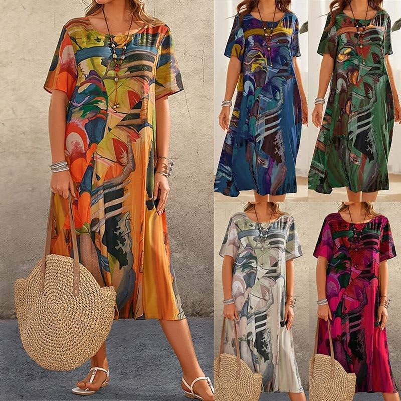 IFayelle | Strandjurk voor dames – Tropische, luchtige zomerse casual jurk