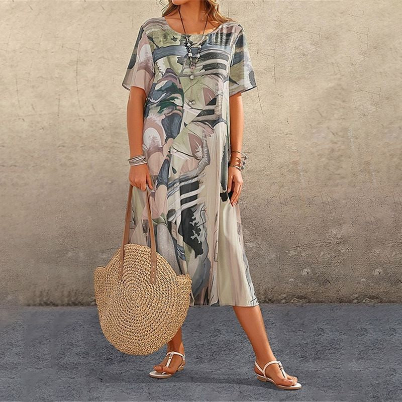 IFayelle | Strandjurk voor dames – Tropische, luchtige zomerse casual jurk