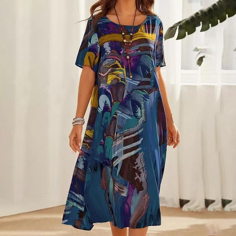 IFayelle | Strandjurk voor dames – Tropische, luchtige zomerse casual jurk