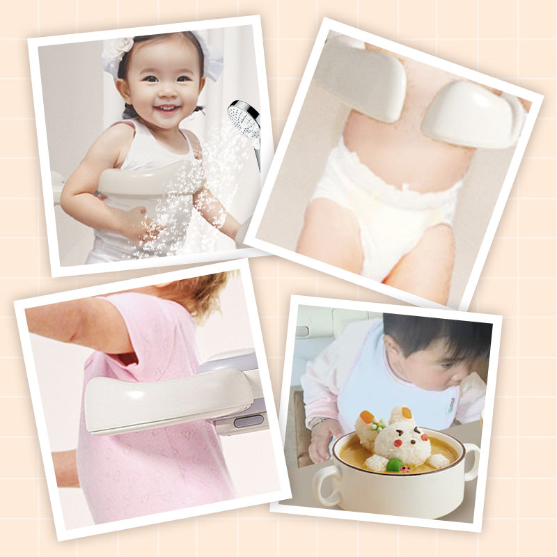 SafeSplash | Opvouwbare wandgemonteerde babybadstandaard met verstelbaar antislipoppervlak voor veilige babyverzorging