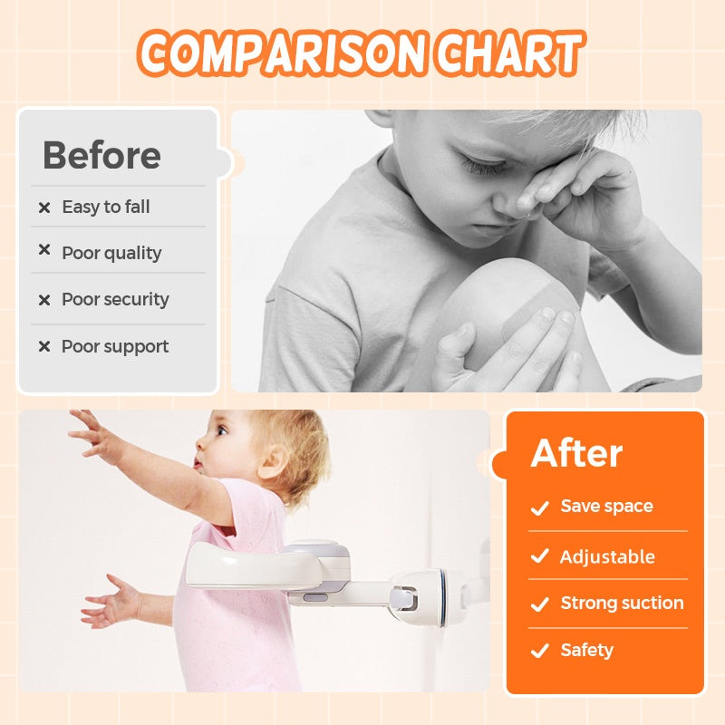 SafeSplash | Opvouwbare wandgemonteerde babybadstandaard met verstelbaar antislipoppervlak voor veilige babyverzorging