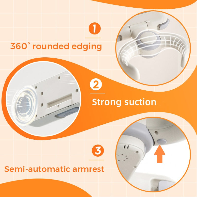 SafeSplash | Opvouwbare wandgemonteerde babybadstandaard met verstelbaar antislipoppervlak voor veilige babyverzorging