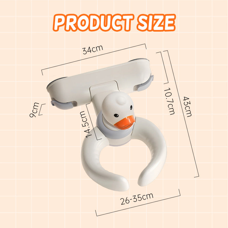 SafeSplash | Opvouwbare wandgemonteerde babybadstandaard met verstelbaar antislipoppervlak voor veilige babyverzorging