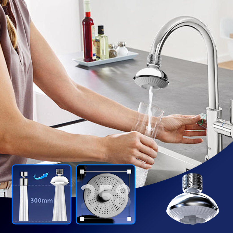 SwivelTap | Draaibare kraanbevestiging – dubbele doorstroming, terugstroombeveiliging, eenvoudige installatie
