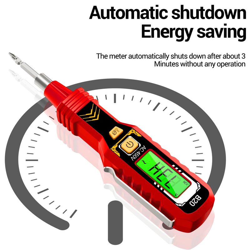 SafeVolt | Contactloze spanningstester – LCD-display, wisselstroomdetector, draagbaar gereedschap