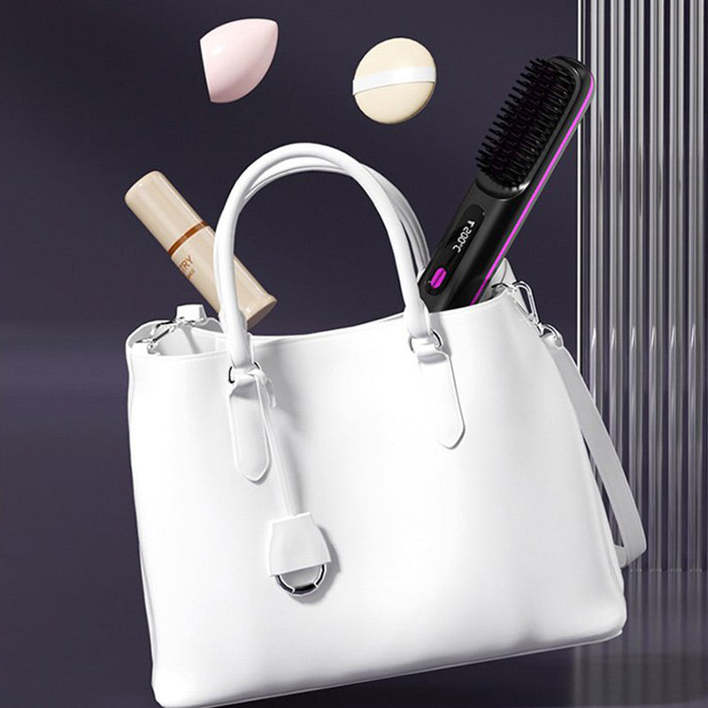 SleekWave | Draadloze keramische stijltang – snelle opwarming, gladde glans