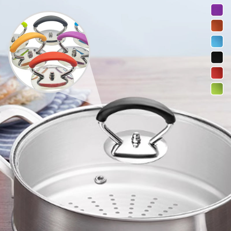 PotPal | Vervangende siliconen knop voor potdeksels – Hittebestendig, brandwondvrij handvat