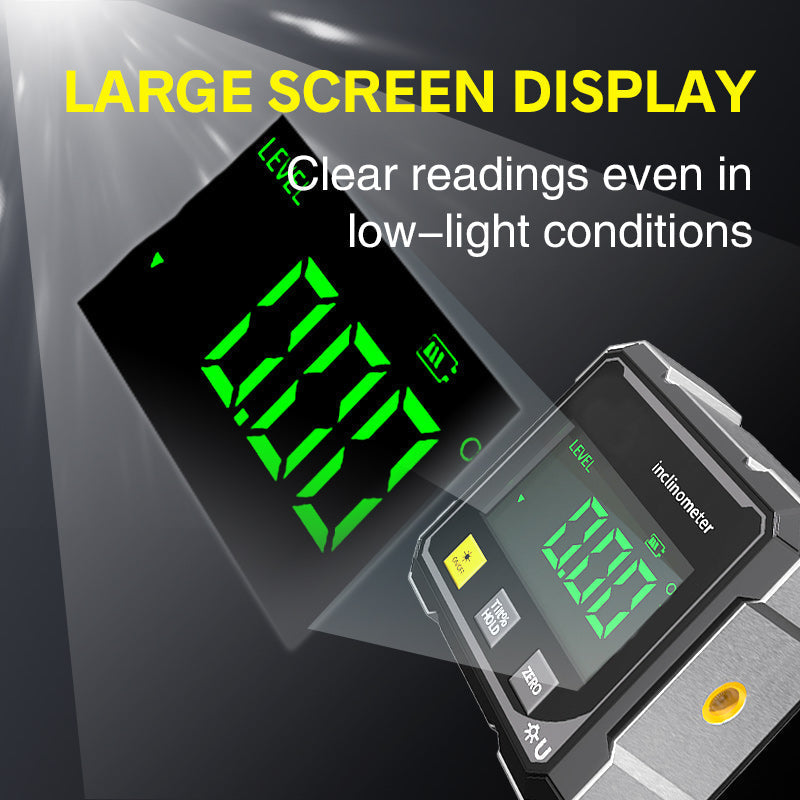 Measura | Magnetische digitale hoekmeter met laser – Oplaadbaar precisie-waterpasinstrument