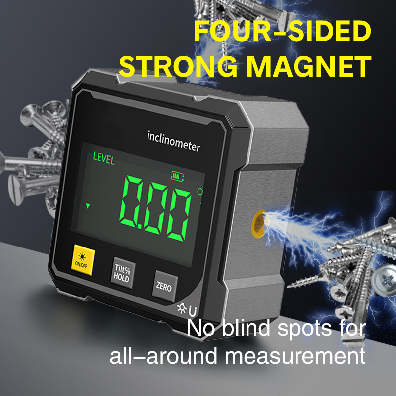 Measura | Magnetische digitale hoekmeter met laser – Oplaadbaar precisie-waterpasinstrument