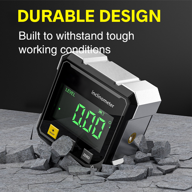 Measura | Magnetische digitale hoekmeter met laser – Oplaadbaar precisie-waterpasinstrument
