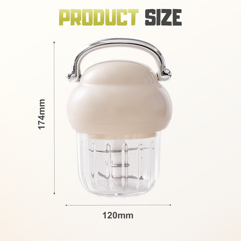 MeatSwift | Draagbare multifunctionele elektrische vleesmolen – 6 messen, roestvrij staal, draadloos