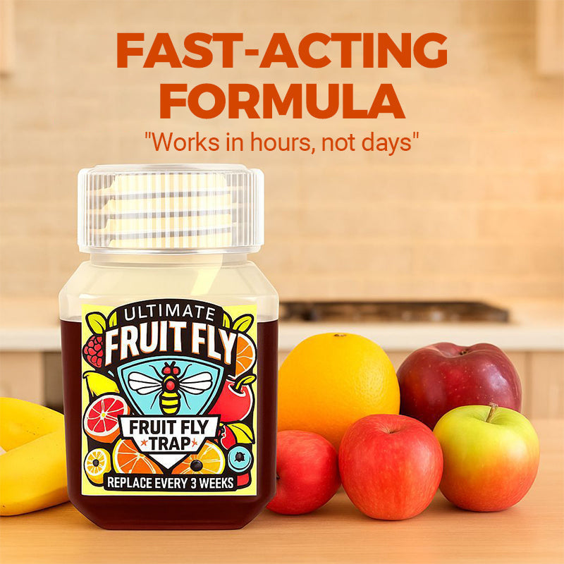 TrapLure | Fruitvliegval lokstof – Effectieve natuurlijke oplossing voor ongediertebestrijding in keuken, huis en tuin