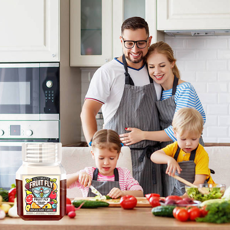 TrapLure | Fruitvliegval lokstof – Effectieve natuurlijke oplossing voor ongediertebestrijding in keuken, huis en tuin