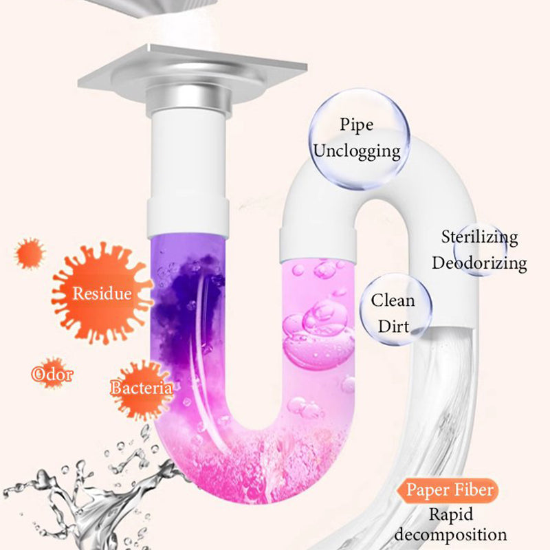 PipeClear | Multifunctionele afvoerreiniger – Krachtig poeder voor keukens, badkamers en toiletten