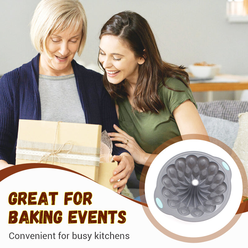 SilicoBake | Siliconen antiaanbak bakvormen – Hittebestendige ovenvorm voor taarten, muffins en desserts