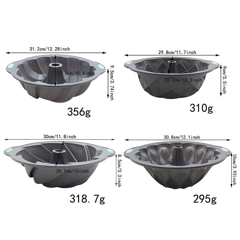SilicoBake | Siliconen antiaanbak bakvormen – Hittebestendige ovenvorm voor taarten, muffins en desserts