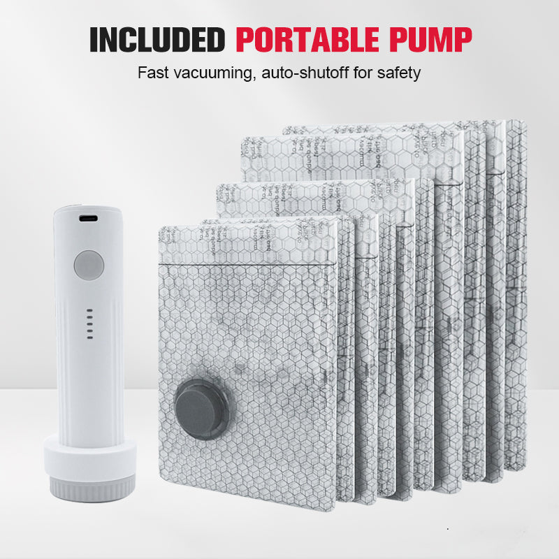 VacTravel | Reisvacuümzakken en draagbare pompset – ruimtebesparend inpakken