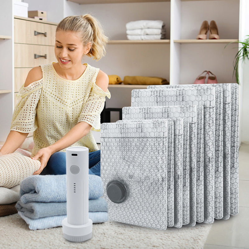 VacTravel | Reisvacuümzakken en draagbare pompset – ruimtebesparend inpakken