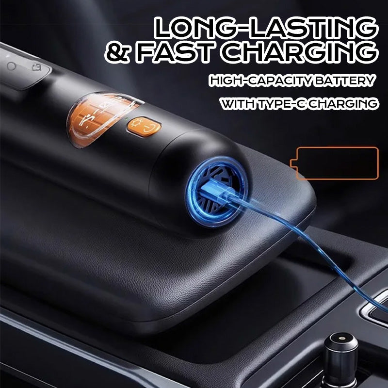 Handivac | 5-in-1 Draadloze Handstofzuiger Set – Krachtige Zuigkracht, Blazen, Borstelen & Auto Accessoires