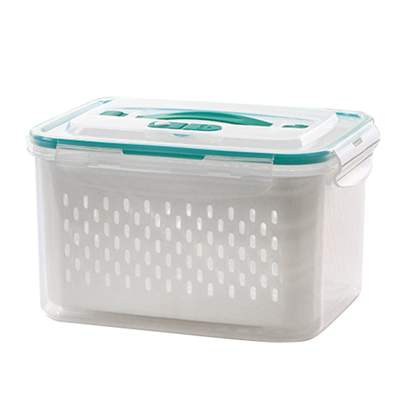 SnapFresh | 2-in-1 Fresh-Keep & Drain voedselbewaarbox - luchtdichte, lekvrije container voor fruit, groenten en maaltijdbereiding