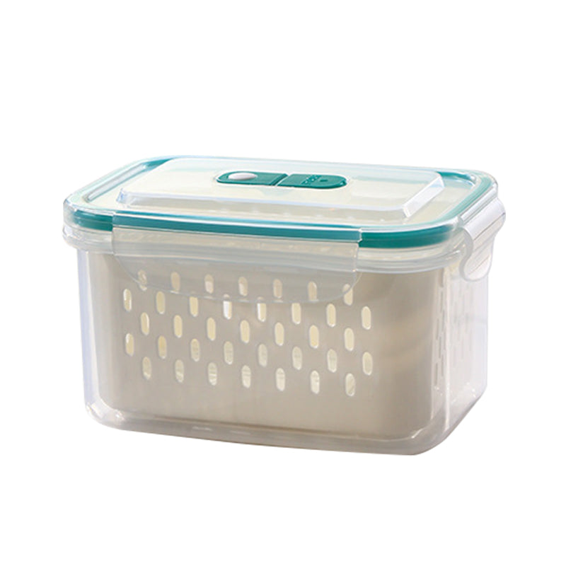 SnapFresh | 2-in-1 Fresh-Keep & Drain voedselbewaarbox - luchtdichte, lekvrije container voor fruit, groenten en maaltijdbereiding