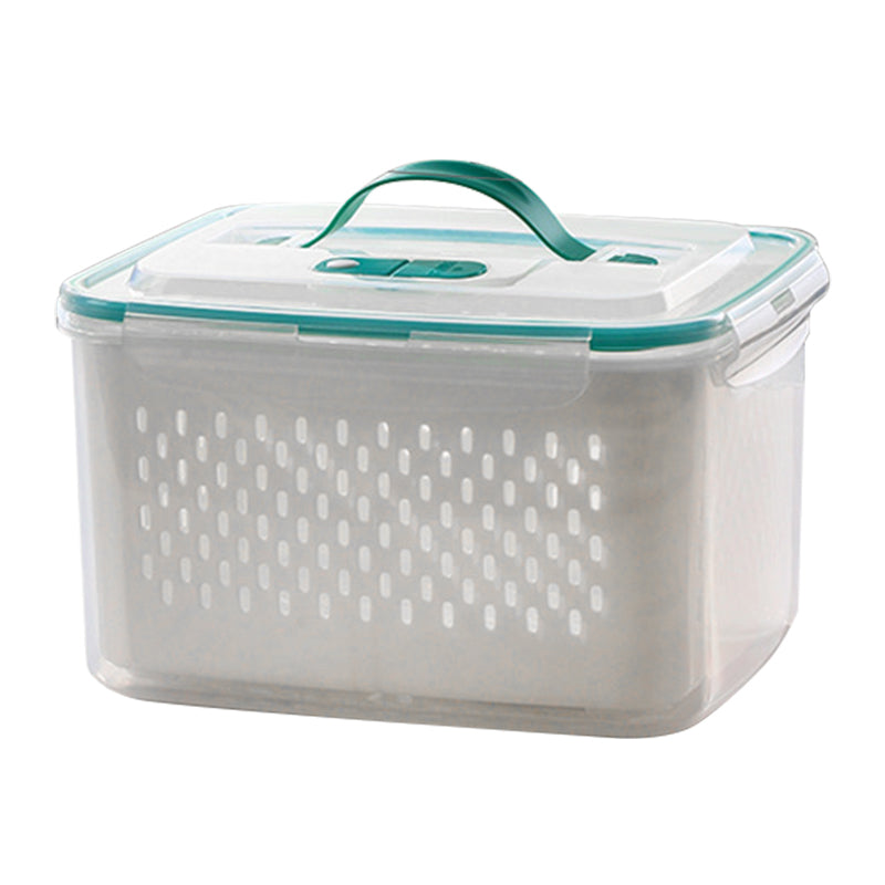 SnapFresh | 2-in-1 Fresh-Keep & Drain voedselbewaarbox - luchtdichte, lekvrije container voor fruit, groenten en maaltijdbereiding