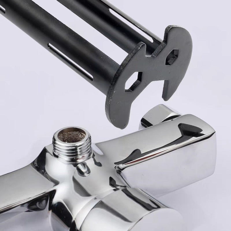 AquaKey | Multifunctionele gootsteen- en kraanopener – universele waterkraanopener, duurzame legering, eenvoudig te draaien voor gebruik in badkamer en keuken