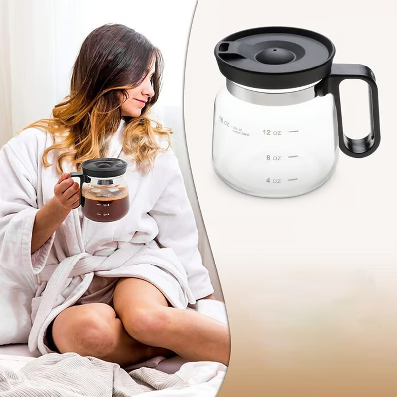 SipNSeal | Grote glazen koffiemok – inclusief deksel, hittebestendig, ergonomisch, veilig en stijlvol voor koffie