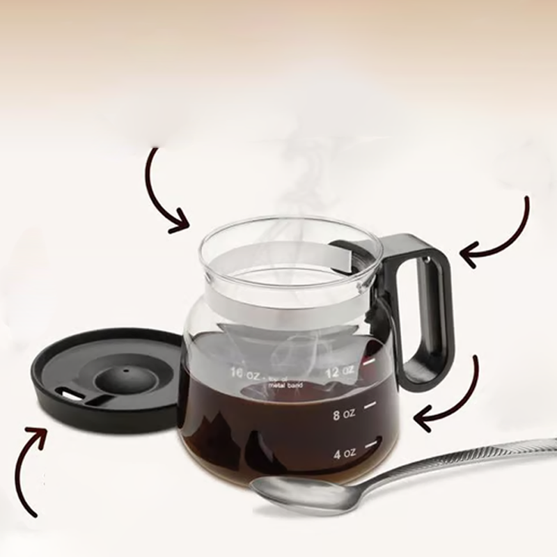 SipNSeal | Grote glazen koffiemok – inclusief deksel, hittebestendig, ergonomisch, veilig en stijlvol voor koffie