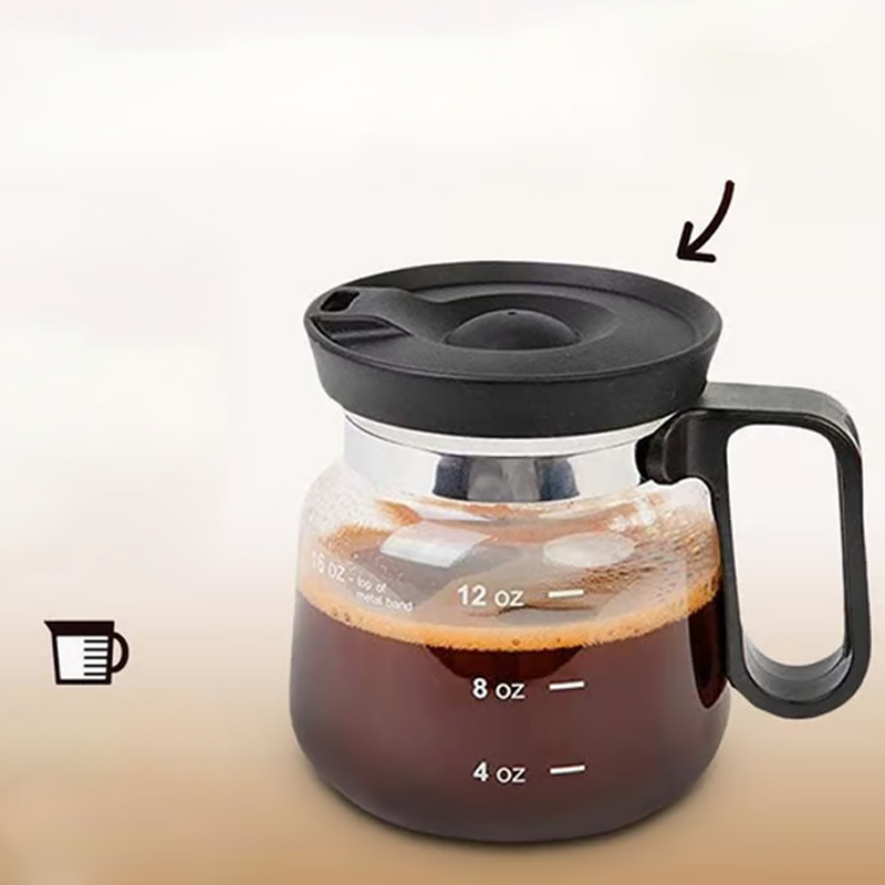 SipNSeal | Grote glazen koffiemok – inclusief deksel, hittebestendig, ergonomisch, veilig en stijlvol voor koffie