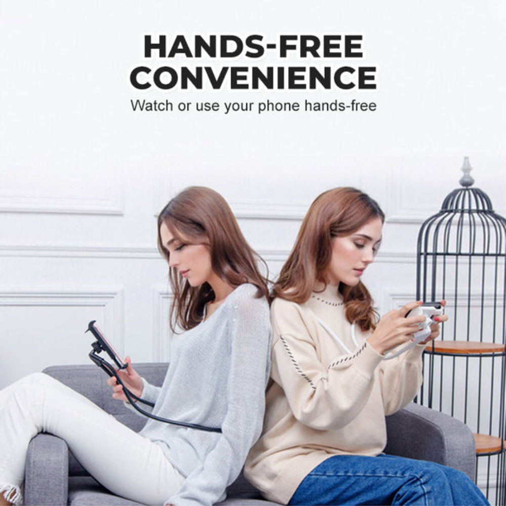 UltraView | Verstelbare Handsfree Nek Telefoonhouder – Draagbare Lazy Bracket