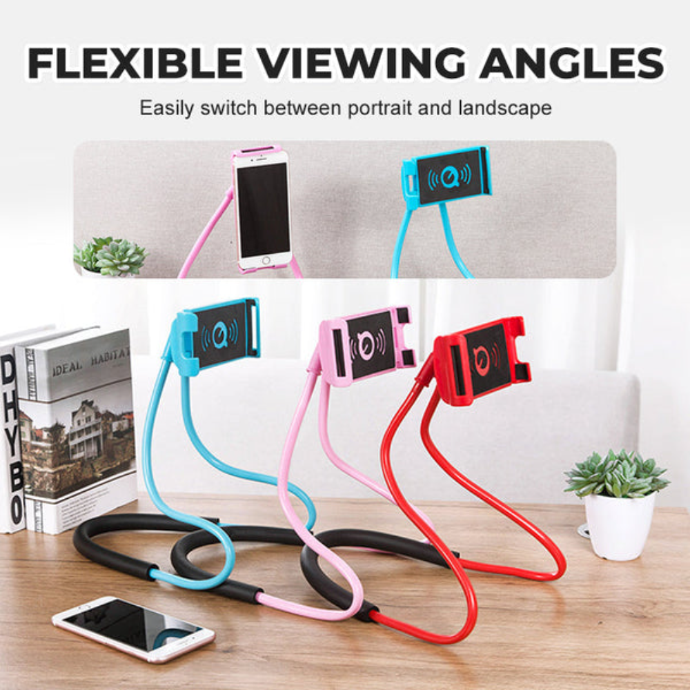 UltraView | Verstelbare Handsfree Nek Telefoonhouder – Draagbare Lazy Bracket